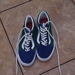Vans Men's Sneakers in Blue and Green
